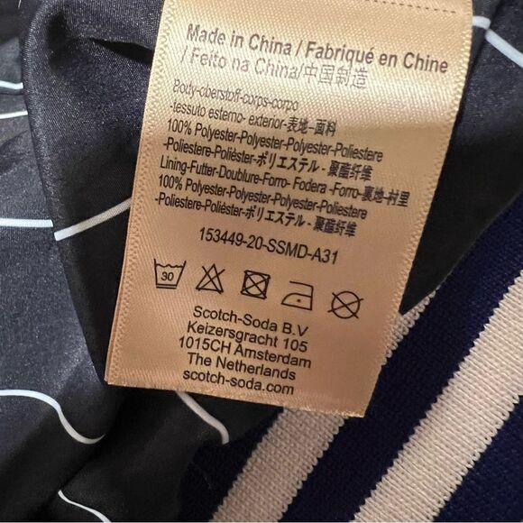 SCOTCH & SODA Varsity Jacket, Blue Size L - Picture 7 of 11